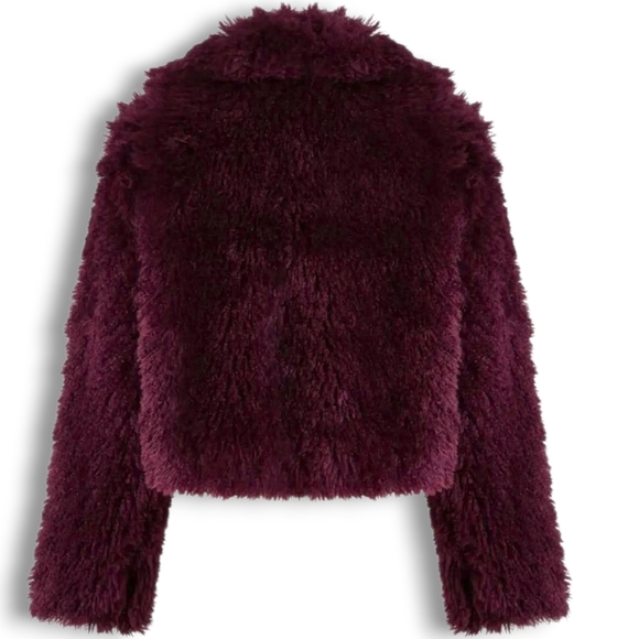 CIDER Fuzzy Faux Fur Pocket Jacket - Picture 3 of 10